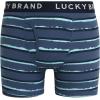 Lucky Brand Mens Boxer Briefs – 6 Pack Classic Mens Underwear Boxer Briefs with Functional Fly – Soft Cotton Boxers for Men(Mood Indigo/Stripe/Sea Angel)
