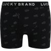 Lucky Brand Mens Boxer Briefs – 6 Pack Classic Mens Underwear Boxer Briefs with Functional Fly – Soft Cotton Boxers for Men(Smoked Pearl/Print/Lead)
