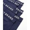 Lucky Brand Mens Boxer Briefs – 6 Pack Classic Mens Underwear Boxer Briefs with Functional Fly – Soft Cotton Boxers for Men(Solid Navy/Blue)