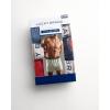 Lucky Brand Mens Boxer Shorts – 3 Pack Knit Cotton Boxers for Men with Functional Fly – Lightweight Mens Underwear Boxers(Blue/Navy Print/Red)