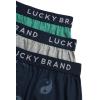 Lucky Brand Mens Boxer Shorts – 3 Pack Knit Cotton Boxers for Men with Functional Fly – Lightweight Mens Underwear Boxers(Heather Grey/Print/Bottle Green)