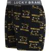 Lucky Brand Mens Boxer Shorts – 3 Pack Knit Cotton Boxers for Men with Functional Fly – Lightweight Mens Underwear Boxers(Jet Black/Jet Black Print/Green)