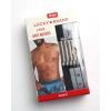 Lucky Brand Mens Boxer Shorts – 3 Pack Knit Cotton Boxers for Men with Functional Fly – Lightweight Mens Underwear Boxers(Jet Black/Stripe/Charcoal/Heather Grey)
