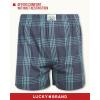 Lucky Brand Mens Boxer Shorts – 3 Pack Woven Cotton Boxers for Men with Functional Fly – Lightweight Mens Underwear Boxers(Blue/Black/Palm Tree)