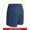 Lucky Brand Mens Boxer Shorts – 3 Pack Woven Cotton Boxers for Men with Functional Fly – Lightweight Mens Underwear Boxers(Blue/Plaid/Navy)