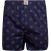 Lucky Brand Mens Boxer Shorts – 3 Pack Woven Cotton Boxers for Men with Functional Fly – Lightweight Mens Underwear Boxers(Indigo Plaid/Black/Indigo Print)
