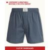 Lucky Brand Mens Boxer Shorts – 3 Pack Woven Cotton Boxers for Men with Functional Fly – Lightweight Mens Underwear Boxers(Medium Grey/Mineral Red/Jet Black)