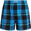 Lucky Brand Mens Boxer Shorts – 3 Pack Woven Cotton Boxers for Men with Functional Fly – Lightweight Mens Underwear Boxers(Plaid/Jet Black/Black Print)