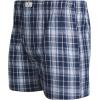 Lucky Brand Mens Boxer Shorts – 6 Pack Relaxed Fit Cotton Boxers with Functional Fly and Elastic Waistband (Sizes: S-XL)(Blue Plaid/Navy/Blue Floral Print)