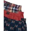 Lucky Brand Mens Boxer Shorts – 6 Pack Relaxed Fit Cotton Boxers with Functional Fly and Elastic Waistband (Sizes: S-XL)(Marsala Red/Indigo Print/Plaid)