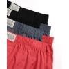 Lucky Brand Mens Boxer Shorts – 6 Pack Relaxed Fit Cotton Boxers with Functional Fly and Elastic Waistband (Sizes: S-XL)(Medium Grey/Mineral Red/Jet Black)