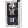 Lucky Brand Mens Boxer Shorts – 6 Pack Relaxed Fit Cotton Boxers with Functional Fly and Elastic Waistband (Sizes: S-XL)(Navy/Plaid/Print)