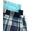 Lucky Brand Mens Boxer Shorts – 6 Pack Relaxed Fit Cotton Boxers with Functional Fly and Elastic Waistband (Sizes: S-XL)(Plaid/Mood Indigo/Sea Angel)
