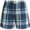 Lucky Brand Mens Boxer Shorts – 6 Pack Relaxed Fit Cotton Boxers with Functional Fly and Elastic Waistband (Sizes: S-XL)(Plaid/Mood Indigo/Sea Angel)