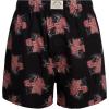 Lucky Brand Mens Boxer Shorts – 6 Pack Relaxed Fit Cotton Boxers with Functional Fly and Elastic Waistband (Sizes: S-XL)(Silver Filigree Plaid/Jet Black Print/Tandori Spice)
