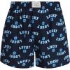Lucky Brand Mens Boxer Shorts – 6 Pack Relaxed Fit Cotton Boxers with Functional Fly and Elastic Waistband (Sizes: S-XL)(Total Eclipse Plaid/Medium Grey/Total Eclipse Print)