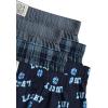 Lucky Brand Mens Boxer Shorts – 6 Pack Relaxed Fit Cotton Boxers with Functional Fly and Elastic Waistband (Sizes: S-XL)(Total Eclipse Plaid/Medium Grey/Total Eclipse Print)
