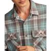 Lucky Brand Men’s Brushed Long Sleeve Knit Shirting(Blue Multi)