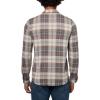 Lucky Brand Men’s Brushed Long Sleeve Knit Shirting(Brown Multi)