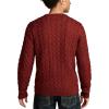 Lucky Brand Men’s Cable Crew Neck Sweater(Cabernet)