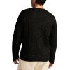 Lucky Brand Men’s Cable Crew Neck Sweater(Dark Black)