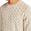 Lucky Brand Men’s Cable Crew Neck Sweater(Tofu)