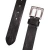 Lucky Brand Men’s Casual and Dress Leather Belts with Metal Buckle(Aztec Embossed – Black)