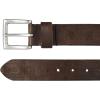 Lucky Brand Men’s Casual and Dress Leather Belts with Metal Buckle(Aztec Embossed – Brown)