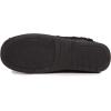 Lucky Brand Men’s Faux Wool Sherpa Lined Slipper(Black/Black)