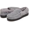 Lucky Brand Men’s Faux Wool Sherpa Lined Slipper(Grey/Grey)
