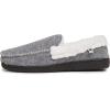 Lucky Brand Men’s Faux Wool Sherpa Lined Slipper(Grey/White)