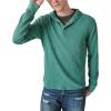 Lucky Brand Men’s Garment Dye Thermal Hoodley(Sea Pine)