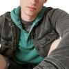 Lucky Brand Men’s Garment Dye Thermal Hoodley(Sea Pine)
