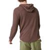 Lucky Brand Men’s Garment Dye Thermal Hoodley(Seal Brown)