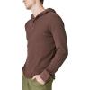 Lucky Brand Men’s Garment Dye Thermal Hoodley(Seal Brown)