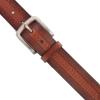 Lucky Brand Men’s Genuine Leather Belt | Classic | Casual | Everyday | Western | American Heritage | Metal Buckle(Chevron – Brown)
