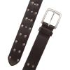 Lucky Brand Men’s Genuine Leather Belt | Classic | Casual | Everyday | Western | American Heritage | Metal Buckle(Studded – Black)