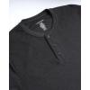 Lucky Brand Men’s Henley Shirt – Long Sleeve Waffle Knit Cotton Henley Thermal Shirt – Undershirts for Men(Charcoal Heather Grey)