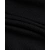 Lucky Brand Men’s Henley Shirt – Long Sleeve Waffle Knit Cotton Henley Thermal Shirt – Undershirts for Men(Jet Black)