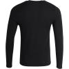 Lucky Brand Men’s Henley Shirt – Long Sleeve Waffle Knit Cotton Henley Thermal Shirt – Undershirts for Men(Jet Black)