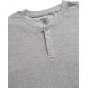 Lucky Brand Men’s Henley Shirt – Long Sleeve Waffle Knit Cotton Henley Thermal Shirt – Undershirts for Men(Light Grey Heather)