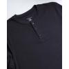 Lucky Brand Men’s Henley Shirt – Long Sleeve Waffle Knit Cotton Henley Thermal Shirt – Undershirts for Men(Mood Indigo)