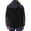 Lucky Brand Mens Hooded Sherpa Jacket(#001 Black)