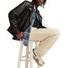 Lucky Brand Men’s Indigo Plaid Western Long Sleeve Shirt(Dark Indigo)