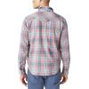 Lucky Brand Men’s Indigo Plaid Western Long Sleeve Shirt(Indigo Plaid)