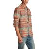 Lucky Brand Men’s Jacquard Humboldt Utility Shirt(Orange Multi)