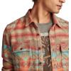 Lucky Brand Men’s Jacquard Humboldt Utility Shirt(Orange Multi)