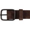 Lucky Brand Men’s Jeans Leather Belt| Classic| Casual| Dress| Everyday| American Heritage| Genuine Leather| Metal Buckle(Distressed Suede – Brown)
