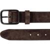 Lucky Brand Men’s Jeans Leather Belt| Classic| Casual| Dress| Everyday| American Heritage| Genuine Leather| Metal Buckle(Distressed Suede – Brown)