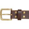 Lucky Brand Men’s Jeans Leather Belt| Classic| Casual| Dress| Everyday| American Heritage| Genuine Leather| Metal Buckle(Raw Edge – Brown)